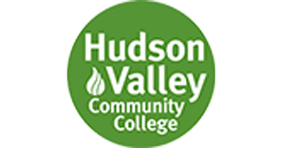 Green and white Hudson Valley Community College logo