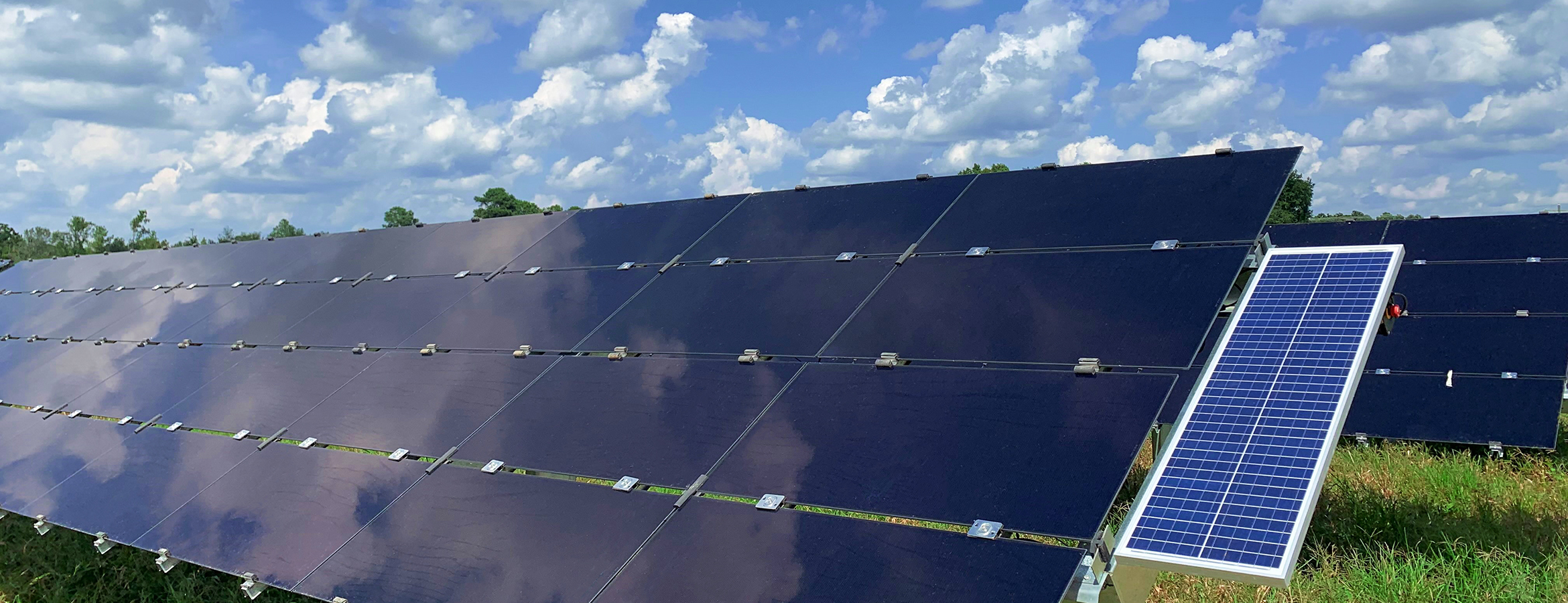 Solar panels and sky in South Carolina