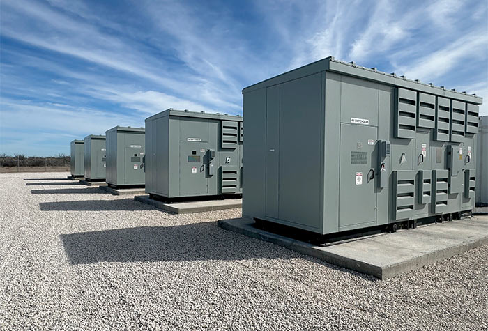 Battery storage site